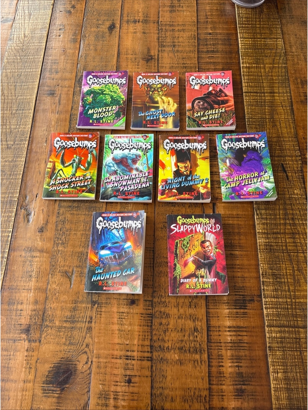 Goosebumps Book lot of 9 - R.L Stine 90’s, 99 & 2020